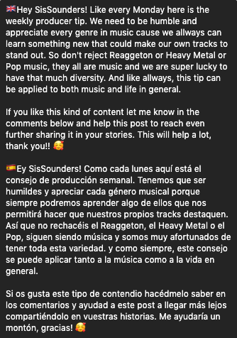 SestraSound's tweet photo. Ey SisSounders! I've been on holidays for the last two weeks, but I'm back with the weekly #producertip !! https://t.co/BaWfgKNco1