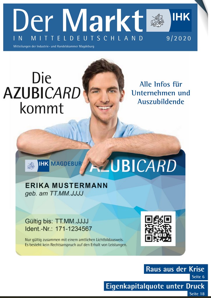 IHKMagdeburg's tweet photo. Die neue Ausgabe von "Der Markt in Mitteldeutschland" ist da. Unsere Themen u.a.: #AzubiCard, #Azubi-#Speeddating im #Riesenrad, #Fachkräftemangel, #Konjunkturumfrage, #Export, #Lieferketten, #Tourismus, #Eigenkapitalquote unter Druck 👉 https://t.co/RdFjnmARGo #SachsenAnhalt https://t.co/ssmvPn3P4Z