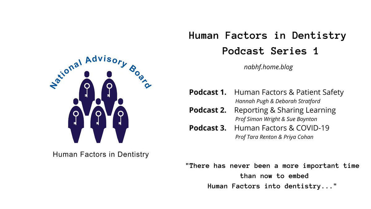 FIONAELLWOOD's tweet photo. Delighted to share the new additions to our resources  - podcasts by some of the National Advisory Board for Human Factors in Dentistry.  https://t.co/9p5oSaUfy6  So important to the whole team.
@BSDHTUK @SBDNuk  @BADT1963  @OTS20181 @BIDST @orthodontictec1 @ADG_Dental @TheBDA https://t.co/Y1CaIcyyUs