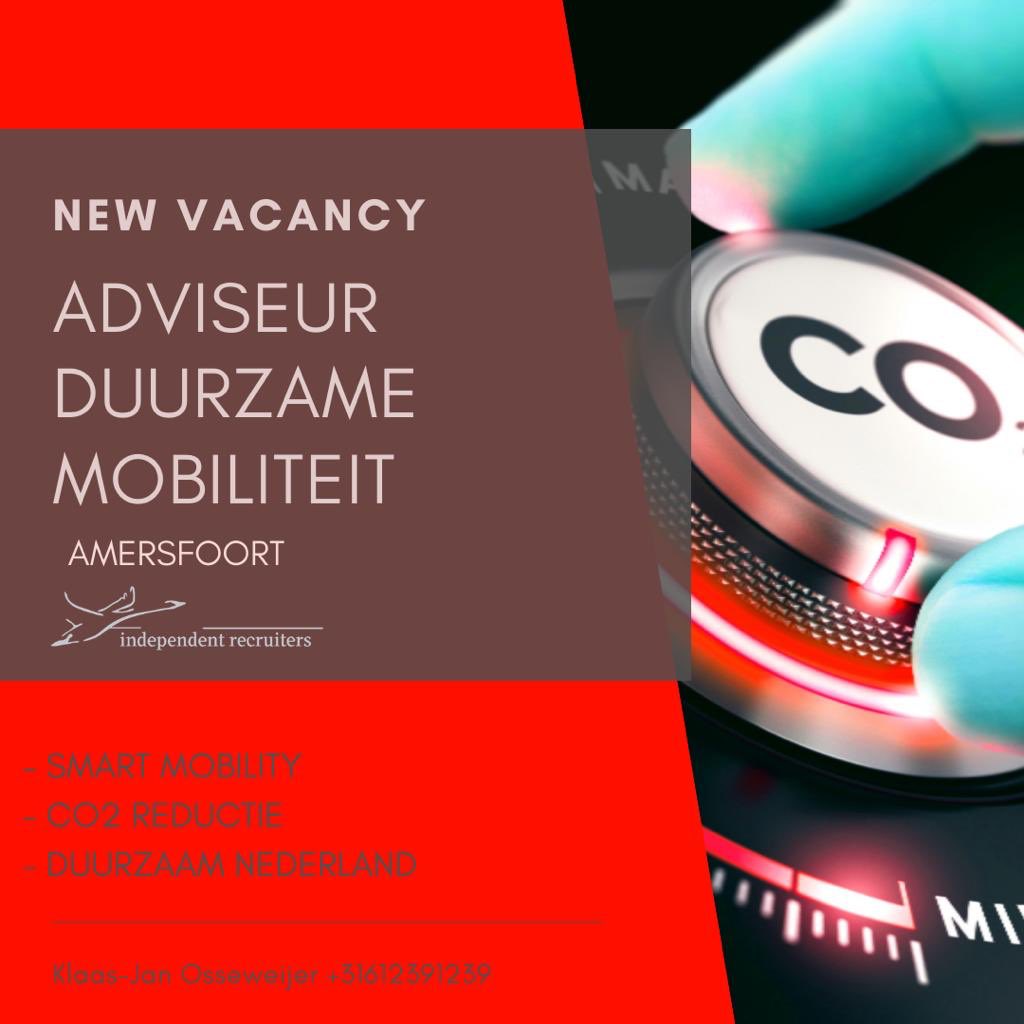 Vacature Adviseur Duurzame Mobiliteit - Independent Recruiters independentrecruiters.nl/vacatures/vaca…
#vacancy #recruitment <a href="/KJOsseweijer/">KlaasJan Osseweijer</a>