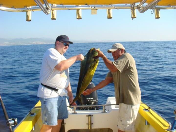 kathydmeyer's tweet photo. The best fishing was in Cabo. They cleaned our catch and then we walked to a local restaurant for them to cook it. Delicious and fun. No Dramamine was needed. #cabo #fishing #myhub https://t.co/VMfizrtgLN