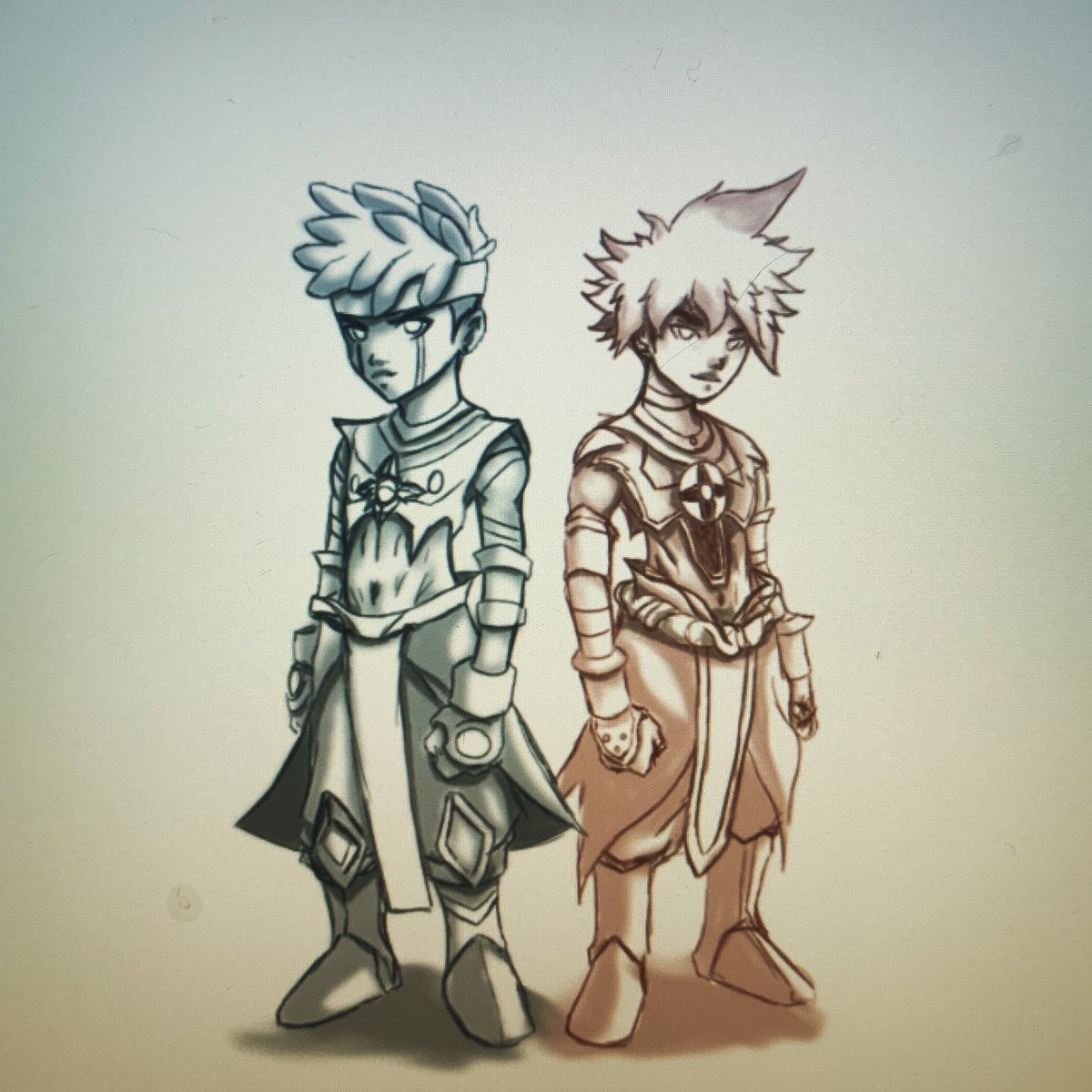 a1popi's tweet photo. The Lyrae heirs #Sol & #PrimusII #anime #animeart #oc #characterdesign #conceptart #manga #mangaartist #mangaart #wip #Photoshop #blackheroes https://t.co/jdsLvXoogv