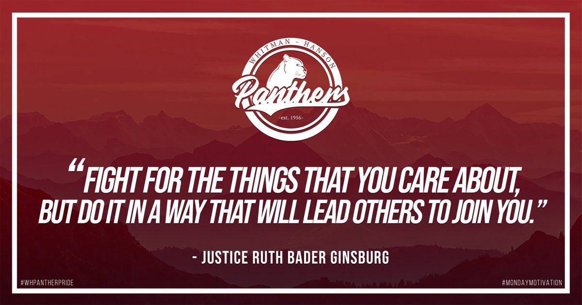 Get after it Panthers! #MotivationMonday #WHPantherPride
