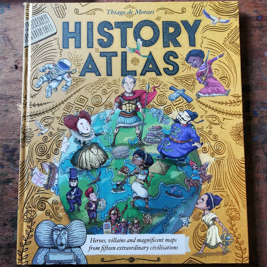 ZoeArtist's tweet photo. #historyatlas #thiagodemoraes @scholasticuk
.
This magnificent book contains maps of 15 key civilisations packed with extraordinary characters from Genghis khan to Martin Luther king. This is history at it's most entertaining and perfect for Christmas. https://t.co/iL1qvw6TxU