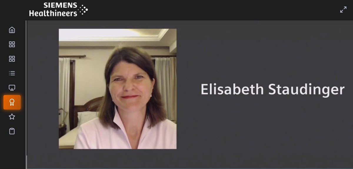 gerd_hoefner's tweet image. One of my favorite moments from the Virtual #DCExcellenceAwards ceremony was the candid conversation with Elisabeth Staudinger, President Asia Pacific, #SiemensHealthineers. It's our #leaders like Elisabeth that make me even more proud of being a healthineer.