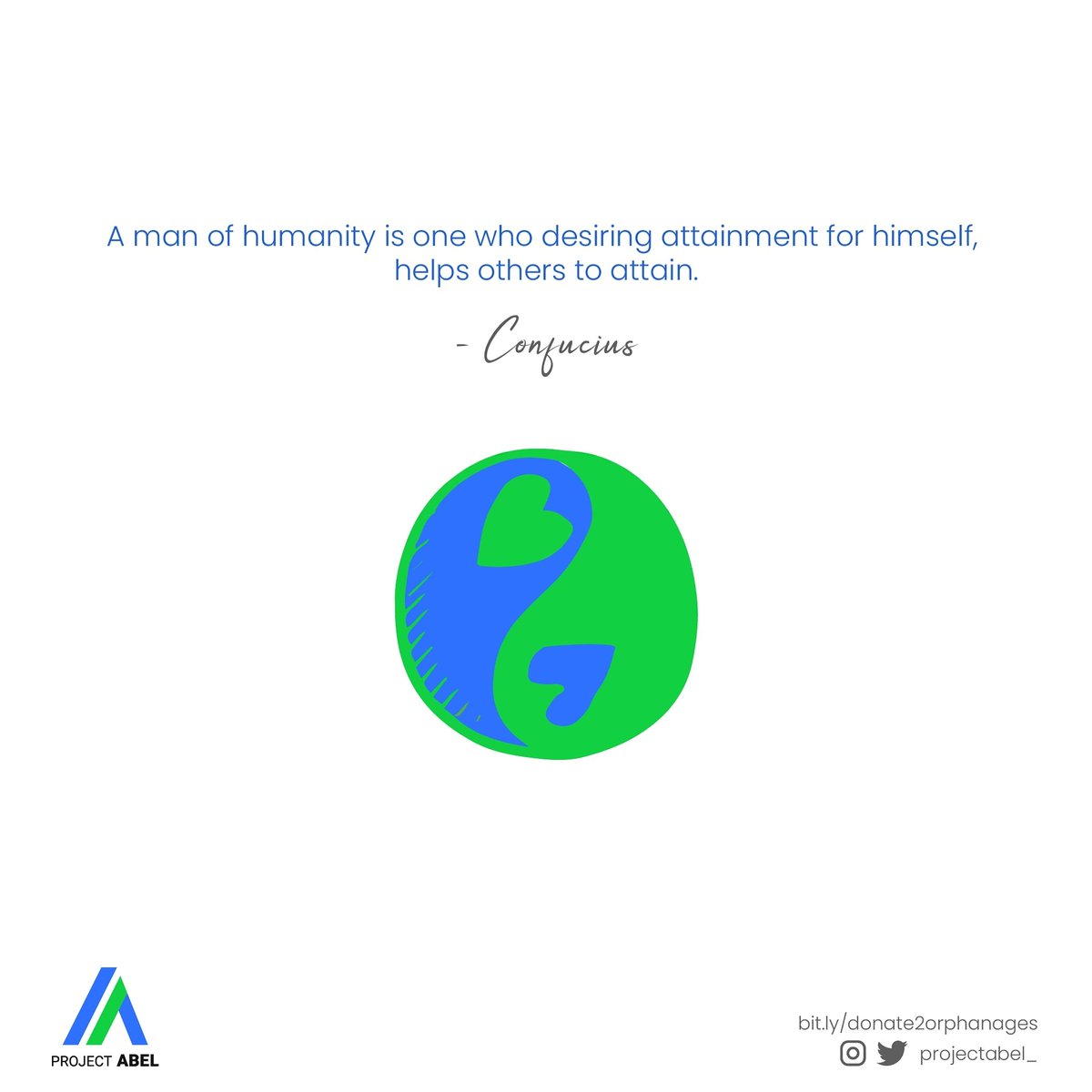 projectabel_'s tweet photo. A man of humility is one who desiring attainment for himself helps others to attain-- Confucius
------
#Mondaymotivation
#philanthropyrocks
#philanthropycircuit
#philanthropyhome
#philanthropyworks
#socialgood
#helpthepoor
#nonprofitorganization
#charitywork
 #charityshop https://t.co/cN4Sf6llop