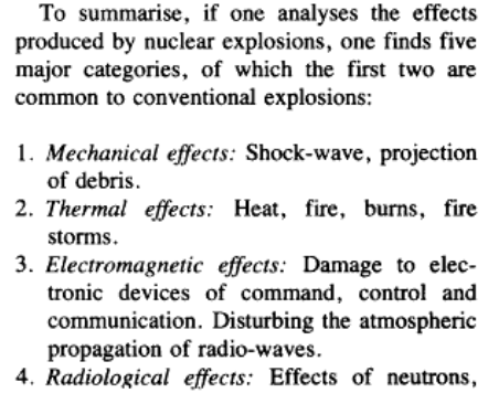 But the “neutron bomb” would be designed to MINIMIZE mechanical, thermal & electromagnetic effects & MAXIMIZE radiological effects, while localizing radioactive fallout. It’s this ability to tailor effects that would define the "neutron bomb" as the first 3rd-generation nuke12/