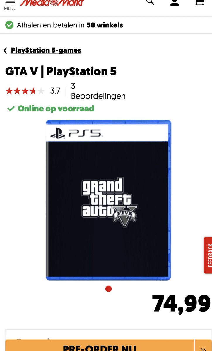 PS5 Grand Theft Auto V Spotted 74.99 #GTAV #PS5 #GTA @RockstarGames  Pre-order PS5 https://t.co/2hV2ifvCZW