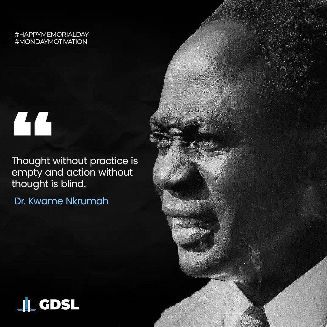 GDSL celebrates Ghana’s first president, as today happens to be his birthday. A LEGEND! 🎉🎈#KwameNkrumah #KwameNkrumahMemorialDay 🇬🇭