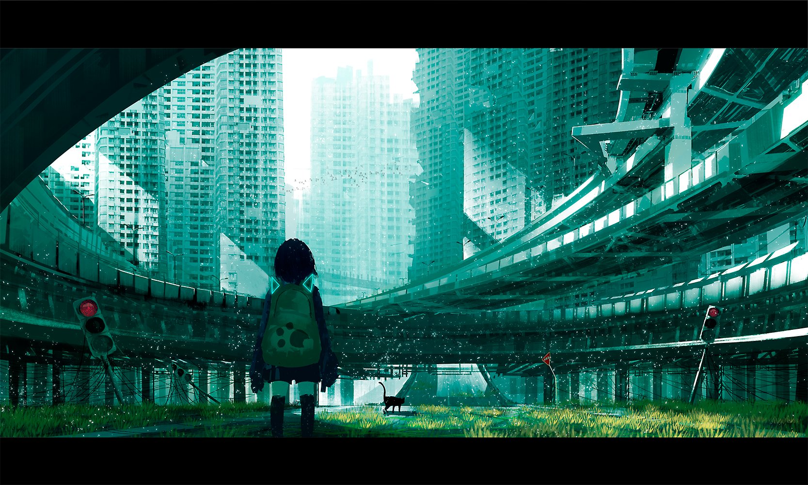 Chooco 廃墟群と信号 イラスト T Co Szbfpald9b Twitter