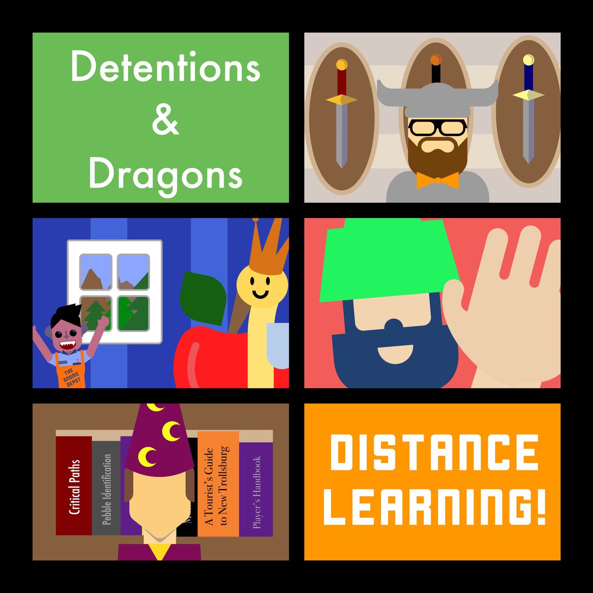 Detentions and Dragons # 127
 
On this lesson of Detentions and Dragons, Josh and Matt talk about Matt's D&amp;D pre-starter set adventure,Tutorial Dungeon and how it can help new DMs and new Players learn how to play D&amp;D. #DnD #dndschool #ttrpg 
apple.co/32OvnFv
