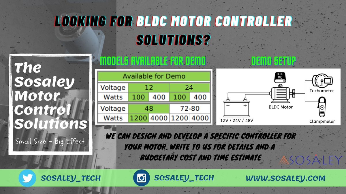 sosaley_tech's tweet image. #SmallSize - #BigEffect. Highly efficient, state-of-the-art @sosaley_tech #MotorControlSolutions for #bldcmotor.

We can design and develop a specific #controllers for your #motor. #ContactUsToday - sosaley.com/contact-us

#motorcontroller #speedcontroller #dcmotor #IoT #sosaley