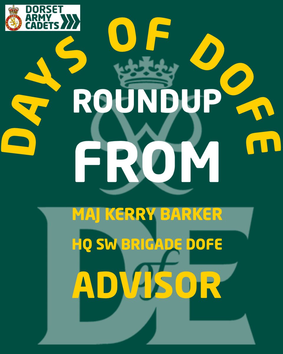 Dorsetacf's tweet image. Over the past week, we have been looking at how cadets in Dorset ACF have been working on their DofE Awards.

Capt. Caroline Wheatley the County DofE officer has been instrumental in helping the cadets virtually.

Read More Here:
armycadets.com/county/dorset-…
#ACF #DofE @ACFADofE