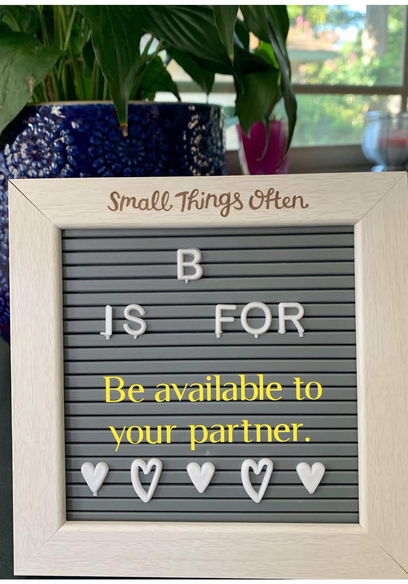 captassociates's tweet photo. The ABC's of Love: B
Be available to your partner. 
If your partner asks for your time do you stop everything to offer it or do you give a caveat to when you can give them their needed attention? Ensure that you are by making yourself available for time just for the two of you. https://t.co/3qWmOqLsUC