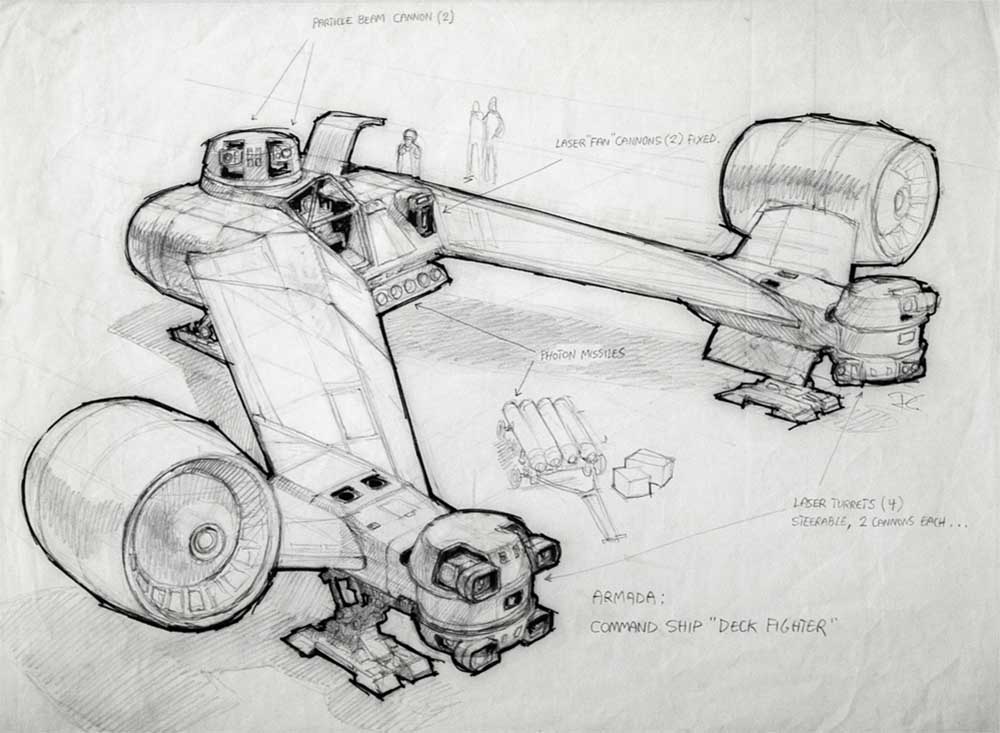 The Last Starfighter (1984): More ship designs by Cobb.
