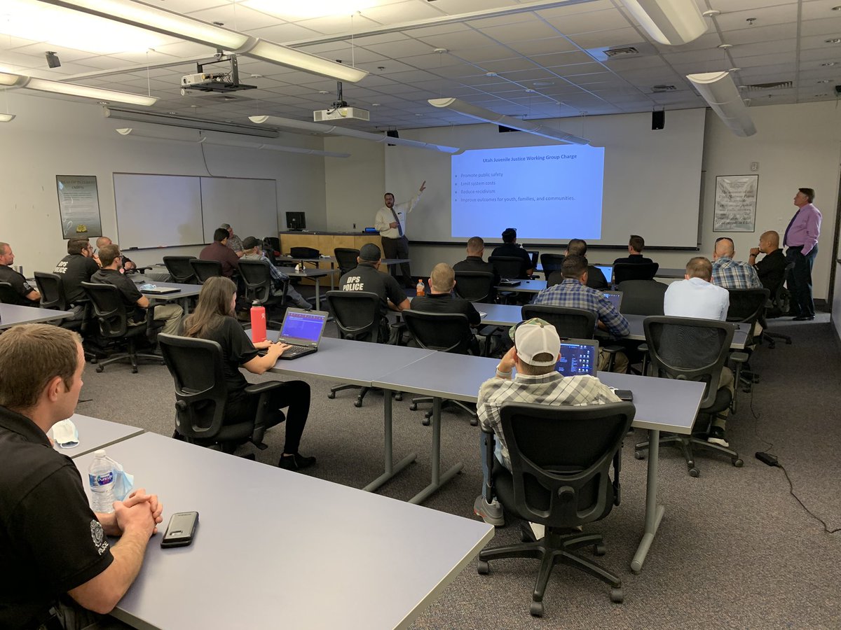 Our SBI agents being trained by Juvenile Justice Services. A great partnership for improving public safety, reducing recidivism, and improving outcomes for youth, families and communities. Thanks to JJS director <a href="/BrettMPeterson1/">Brett M. Peterson</a> and his team. #partnerships