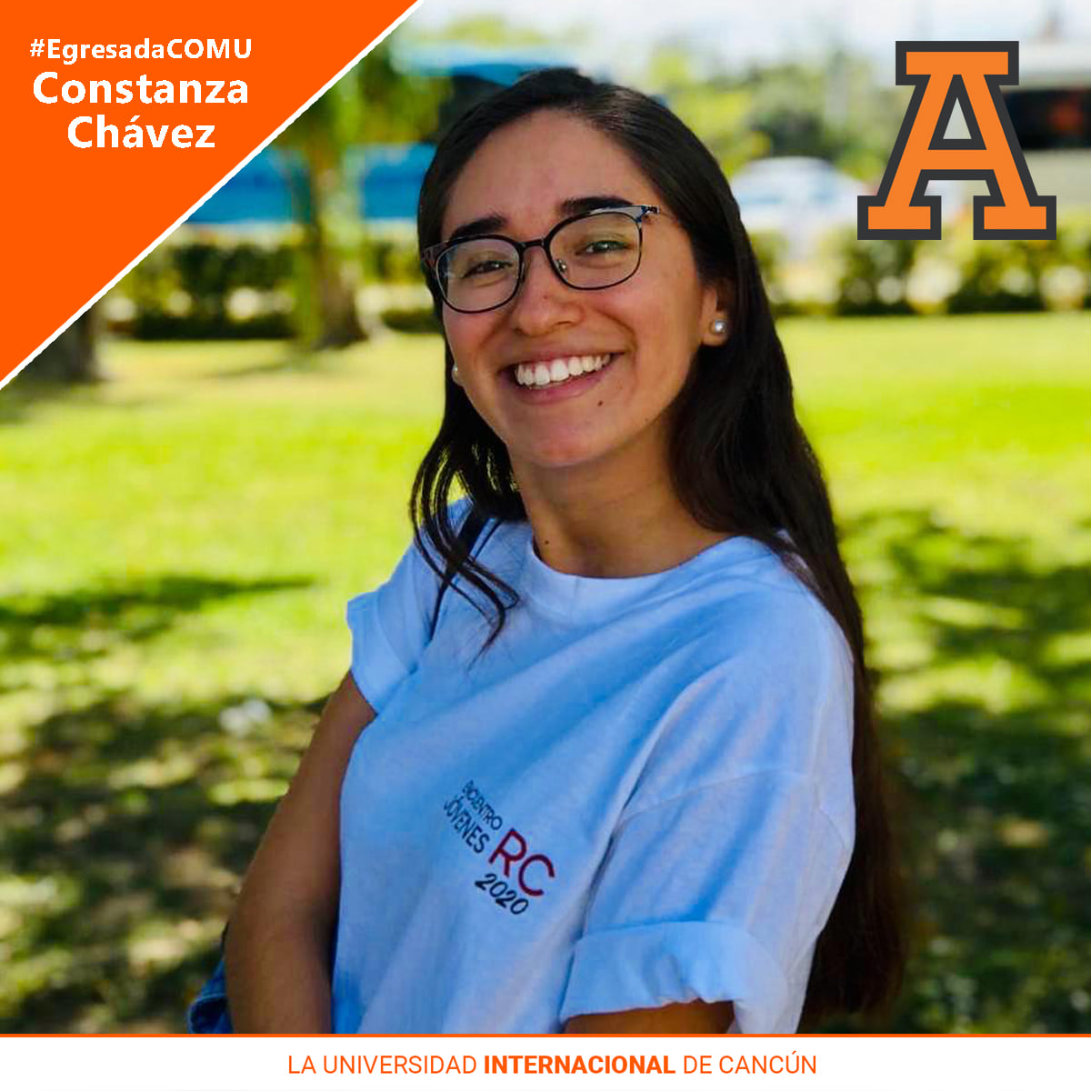 eiceuac's tweet photo. Hoy reconocemos a Constanza Chávez Moncada (@JustCons), nuestra egresada de #Comunicación. Actualmente se desempeña como Coordinadora de los Programas de Liderazgo de Excelencia y Valores, en la @AnahuacCancun. ¡Muy orgullosos de ti, Constanza! #OrgulloComu https://t.co/RqiPDxd2Je