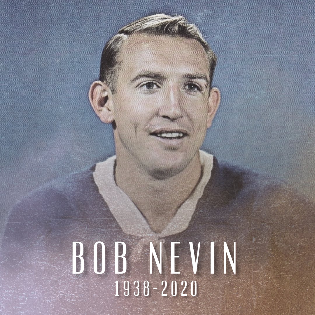 NHL Alumni (@nhlalumni) on Twitter photo The NHL Alumni is saddened to hear that Bob Nevin, two-time Stanley Cup winner with the <a href="/MapleLeafs/">Toronto Maple Leafs</a>, has passed away at the age of 82. Bob was an excellent two-way forward who served as the New York Rangers' Captain from 1965-71. Our thoughts are with Bob’s family and friends. The NHL Alumni is saddened to hear that Bob Nevin, two-time Stanley Cup winner with the <a href="/MapleLeafs/">Toronto Maple Leafs</a>, has passed away at the age of 82. Bob was an excellent two-way forward who served as the New York Rangers' Captain from 1965-71. Our thoughts are with Bob’s family and friends.