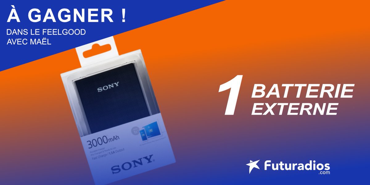 futuradios's tweet photo. 🎁 #Concours

Cette semaine, tente de gagner une batterie externe Sony 😍

- RT + Follow @futuradios 

Double tes chances de gagner en t'abonnant à notre compte Instagram : https://t.co/8KHwQQIsLJ 📷

Tirage au sort le 25 Septembre 😊🍀 https://t.co/ZElkCFlLZo