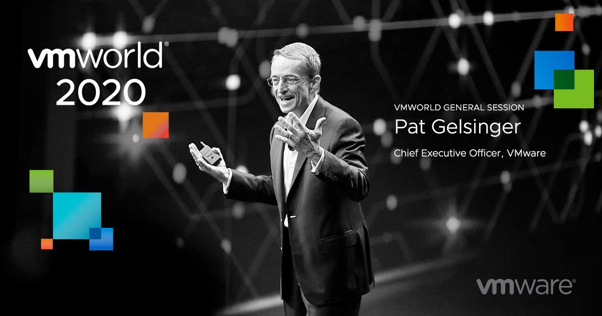 vmwarenews's tweet photo. What do @PGelsinger, @spoonen and other VMware execs have planned for the @VMworld 2020 General Session? 

Register to find out: 

https://t.co/gl57bpyPel https://t.co/HNrhk1x0RB