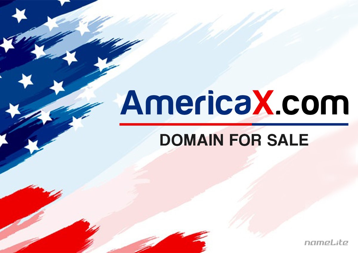 amanbeingforu's tweet image. Acquired AmericaX.com
#DomainForSale #AmericaX #Domains #America  #DomainNames
