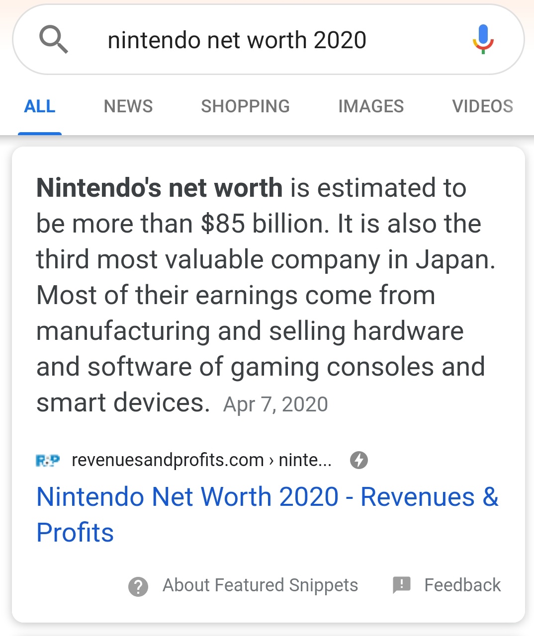 David Krane on Twitter: "Is Nintendo more than Sony now? Someone who is smarter than me on this of thing please chime in. https://t.co/msCOie63TI" / Twitter