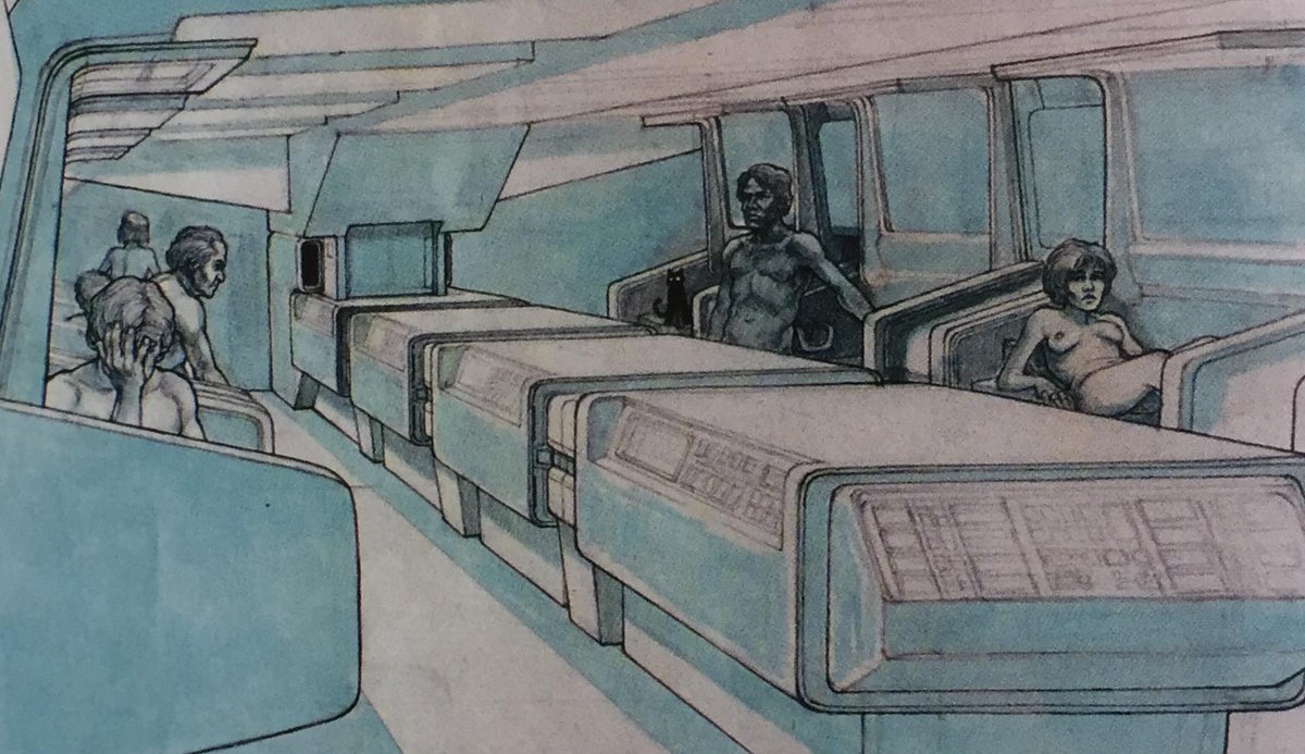 Alien (1979) interiors by Ron Cobb.
