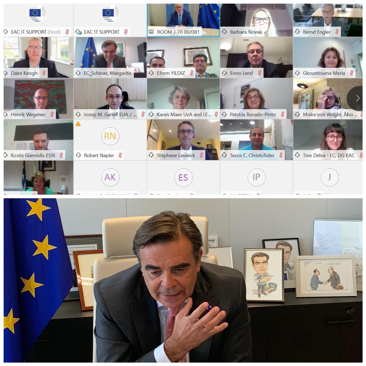 Valuable exchange with Rectors and Students’ representatives on the upcoming Education Package. Strong commitment to freedom, diversity and inclusion for the European Education Area and the Digital Education Action Plan. Learning and working together across the Continent.
