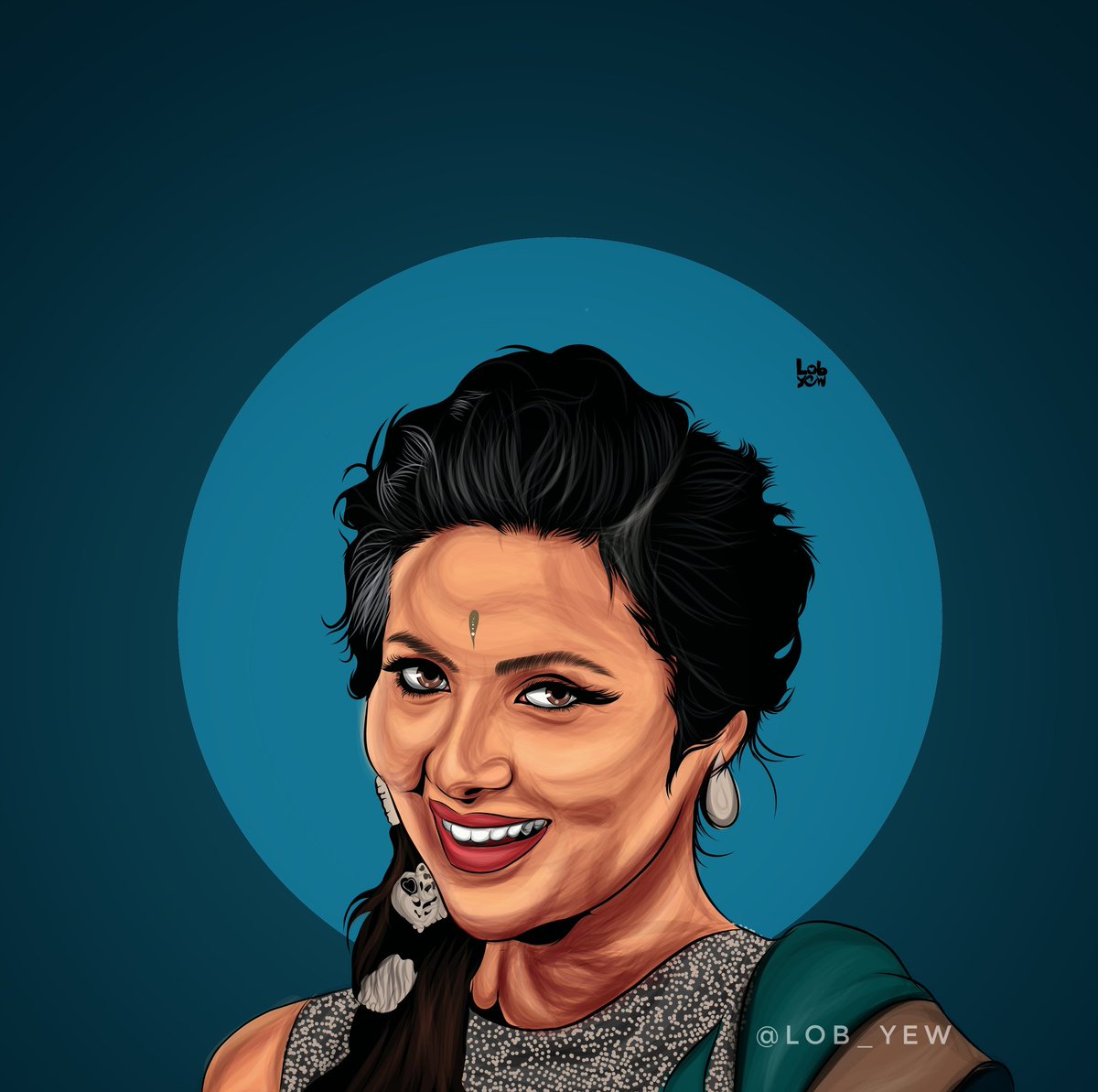 Lobyew1's tweet photo. vidya vox ❤️❤️❤️ @VidyaVox #vidyavox #Singer  #kuthufire #vector #digitalart https://t.co/PoshUDuSOC