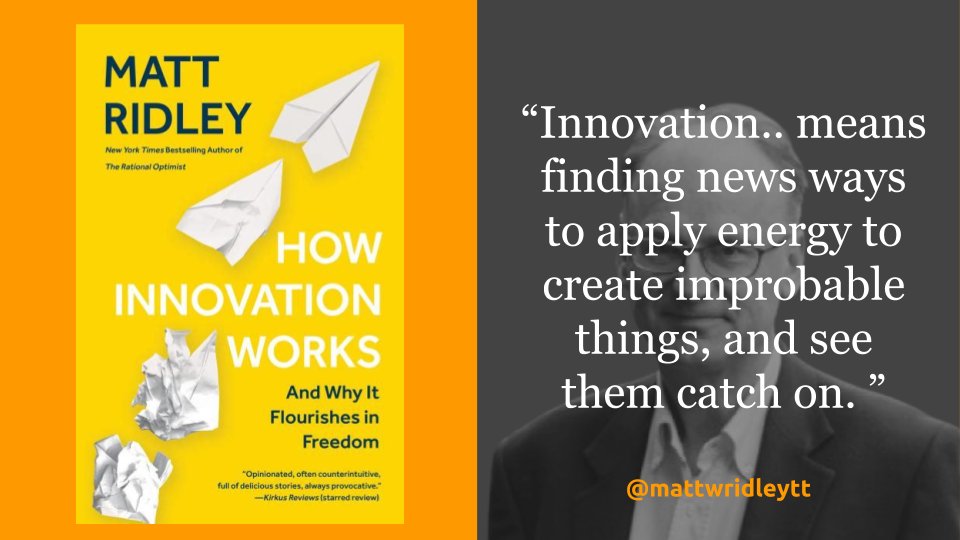 From sewerage systems to corrugated iron to the number zero,  @mattwridley shows us the preconditions most conducive to innovation while dispelling common myths.