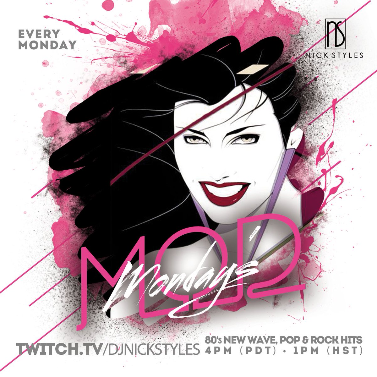 djnickstyles's tweet photo. I am here to make your Monday AWESOME! Energetic 80's New Wave, Rock &amp; Pop! It's Mod Monday! TODAY @ 4PM [PDT] / 1PM [HST] https://t.co/ey9P44itHA
.
.
#stylesohana #popmusic #rockmusic #twitchdj #modmonday #djnickstyles #newwave #80snewwave #80srock #hairbands #80spop #mrturnup https://t.co/aPvM60VeHh