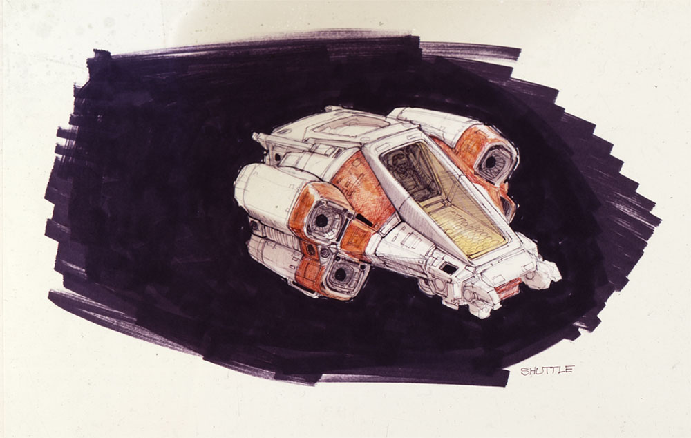 Other Ron Cobb ship designs for Alien (1979).