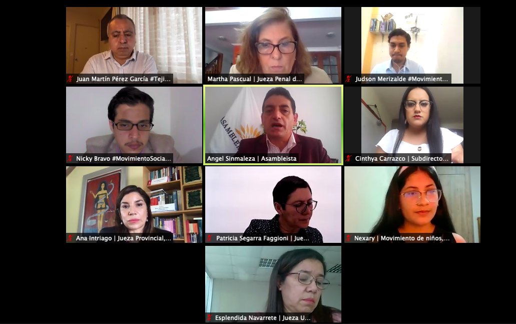 #EnVivo | Webinar #NiñezPrimero #Ecuador
Justicia Especializada para Niñez y Adolescencia en nuevo #COPINNA #CódigoNiñez 

facebook.com/tejiendoredesi…

<a href="/CJudicaturaEc/">Consejo de la Judicatura</a> <a href="/AMEcuador/">Municipalidades Ec</a> <a href="/DEFENSORIAEC/">Defensoría del Pueblo de Ecuador</a>
@PresidentaCJ <a href="/anateresa2/">Ana Intriago</a> <a href="/patriciasegarra/">Patricia Segarra F</a>