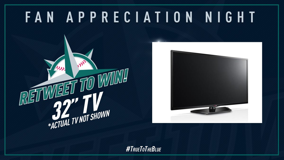 📺 RT TO WIN 📺 

Thank you, fans! As part of Fan Appreciation Night, we’re giving away great prizes ahead of tonight’s game.

First up: Retweet for a chance to win a 32” TV. #TrueToTheBlue