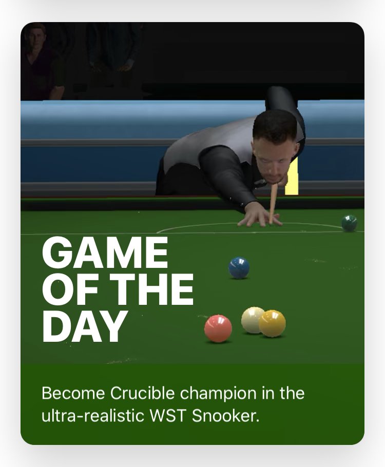 Lab42 Games on Twitter "Ooooh... WST Snooker is the Game of the Day on