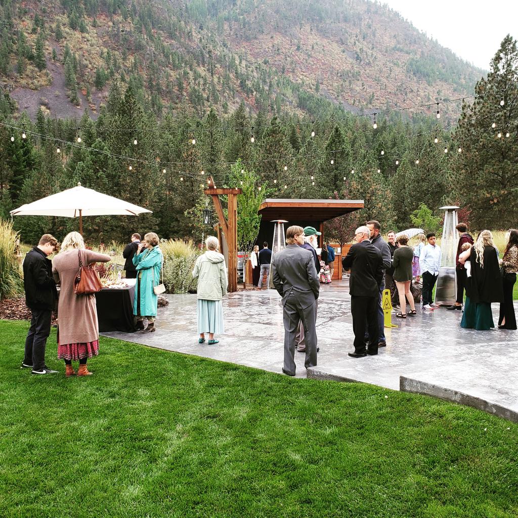 Rain, smoke, nor shine prevents a wedding catering of mine! 

#catering
#cateringservices
#destinationweddings
#wine
#ScratchCatering 
TheWhiteRaven
#Montana
#Idaho 

@jentorn406 @mimi_gruss @marisa_keen @jenn_heggen
instagram.com/p/CFZ6yoHnzMx/…