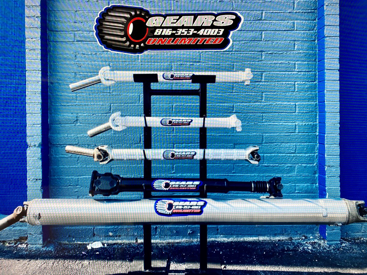 We have all of your driveline needs here at Gears Unlimited!! We’ve got steel, aluminum AND carbon fiber! 3 strong, well built options to choose from 😉  give us a call today at 816-353-4003 and you can find us at 10537 EAST US 40 HWY INDEPENDENCE , MO 64055 !