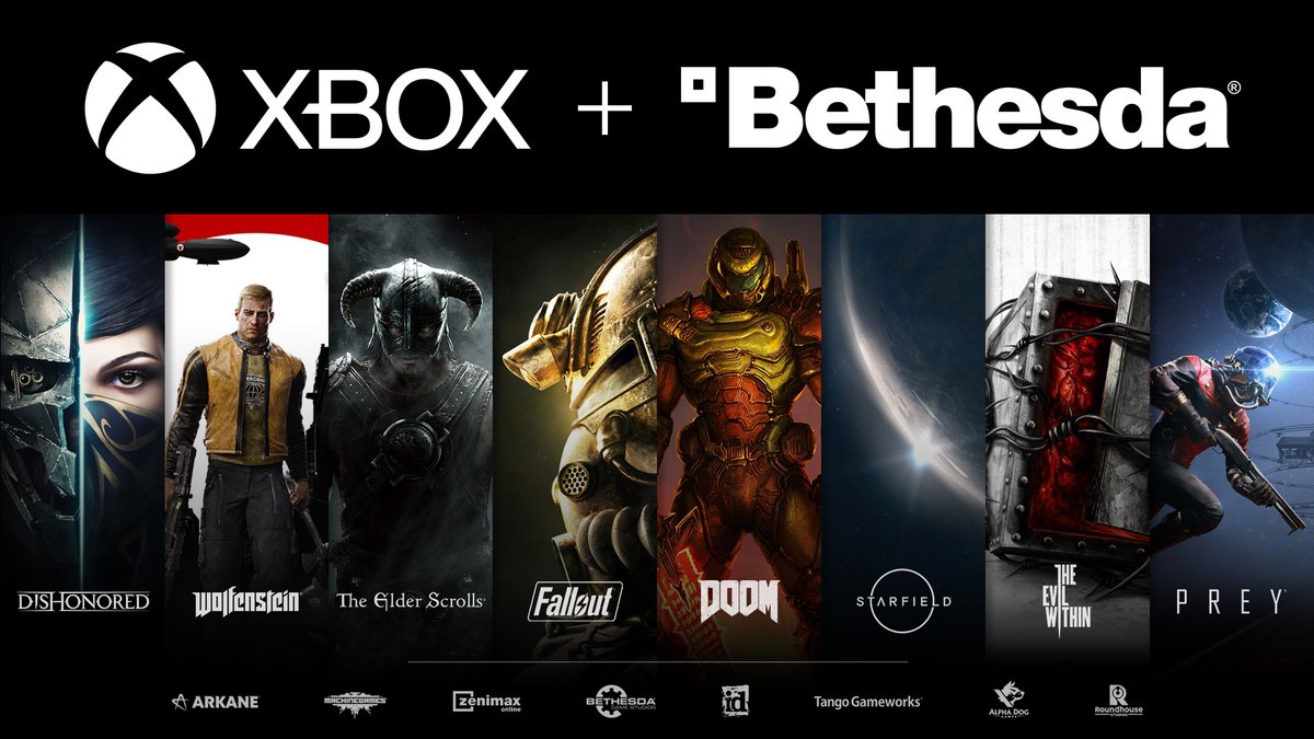 Lord_Arse's tweet photo. Microsoft has bought ZeniMax Media - the parent company of Bethesda - for an eye-watering $7.5 billion (£5.85bn).

This means that Microsoft now own franchises such as Fallout, The Elder Scrolls, Doom, Quake, Wolfenstein, Dishonored, The Evil Within, and Prey.

Your move Sony? 🤔 https://t.co/XceuKMHjdV