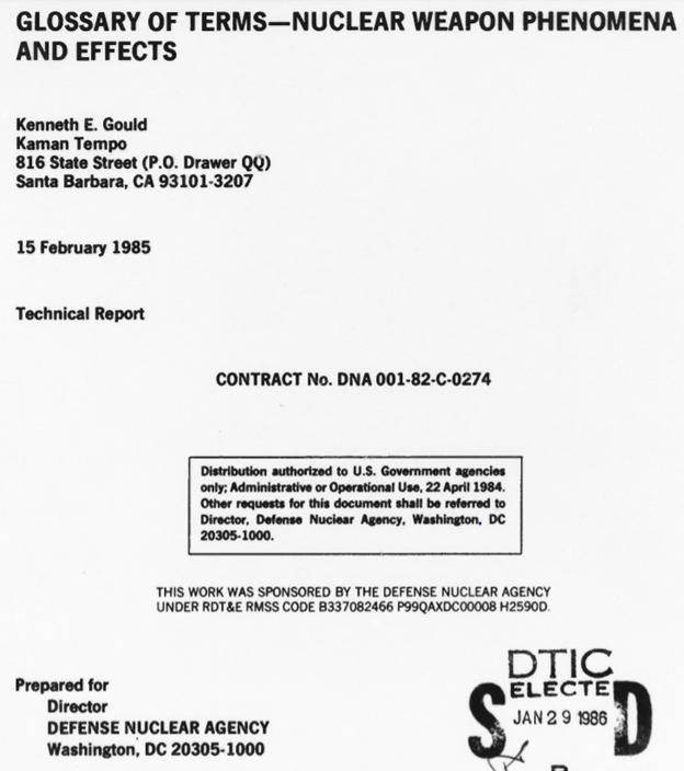 With all the furor over an "enhanced radiation weapon," it's interesting there was NO public controversy over a parallel DOD effort to develop the neutron bomb's 3rd-generation counterpart - a "suppressed radiation weapon"  - i.e., a nuclear "blast bomb" w/o the radiation16/