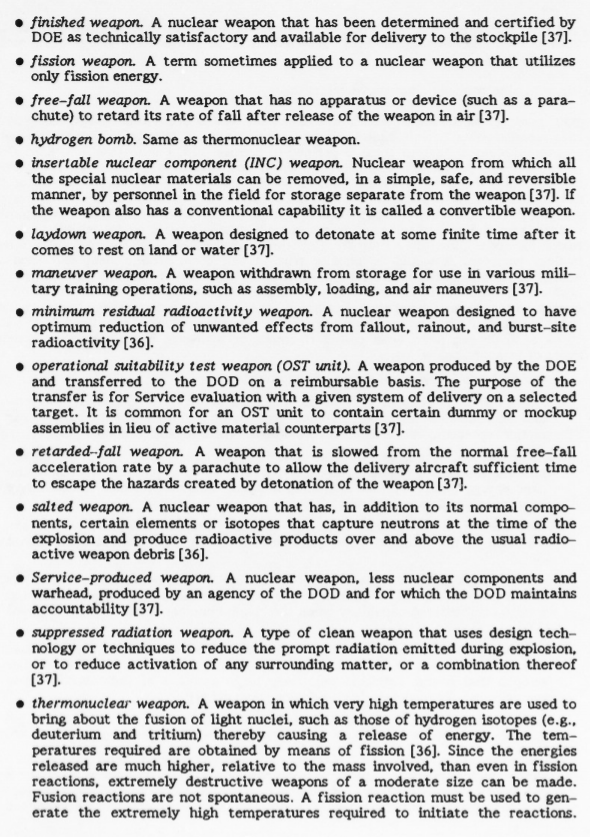 With all the furor over an "enhanced radiation weapon," it's interesting there was NO public controversy over a parallel DOD effort to develop the neutron bomb's 3rd-generation counterpart - a "suppressed radiation weapon"  - i.e., a nuclear "blast bomb" w/o the radiation16/