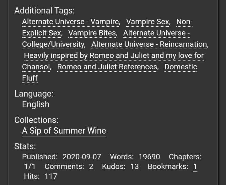 "What's in a name?"

Where if you ask Vernon, hes gonna say they he meets him by chance. He thinks it's kinda funny since his name is Chan.

Submitted in <a href="/summerwine_fest/">CHANFEST</a> collection ♡

archiveofourown.org/collections/CH…
