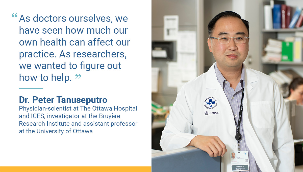 Physician-researchers at The Ottawa Hospital and the Bruyère Research Institute are leading a novel data-driven research initiative to better understand and improve physician health and wellness.

Learn more: ohri.ca/newsroom/story…