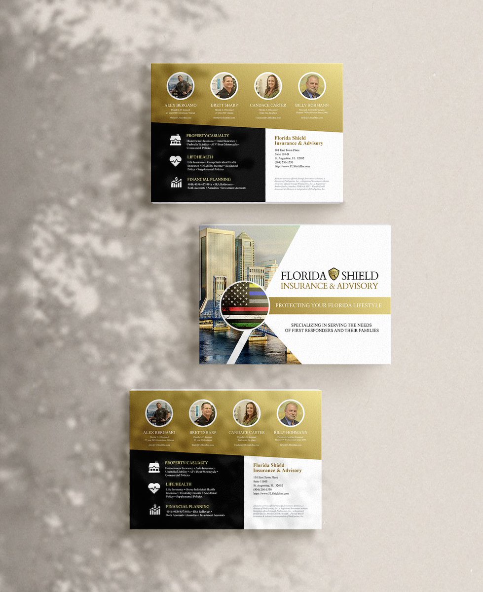 Need to reach your ideal clients? Use a postcard for mailing and leaving at places they visit.  Here is one we recently designed and printed for a local business.
.
.
.
#floridashield #insuranceagents #protectandserve #smallbusinessowners #postcards #graphicdesign