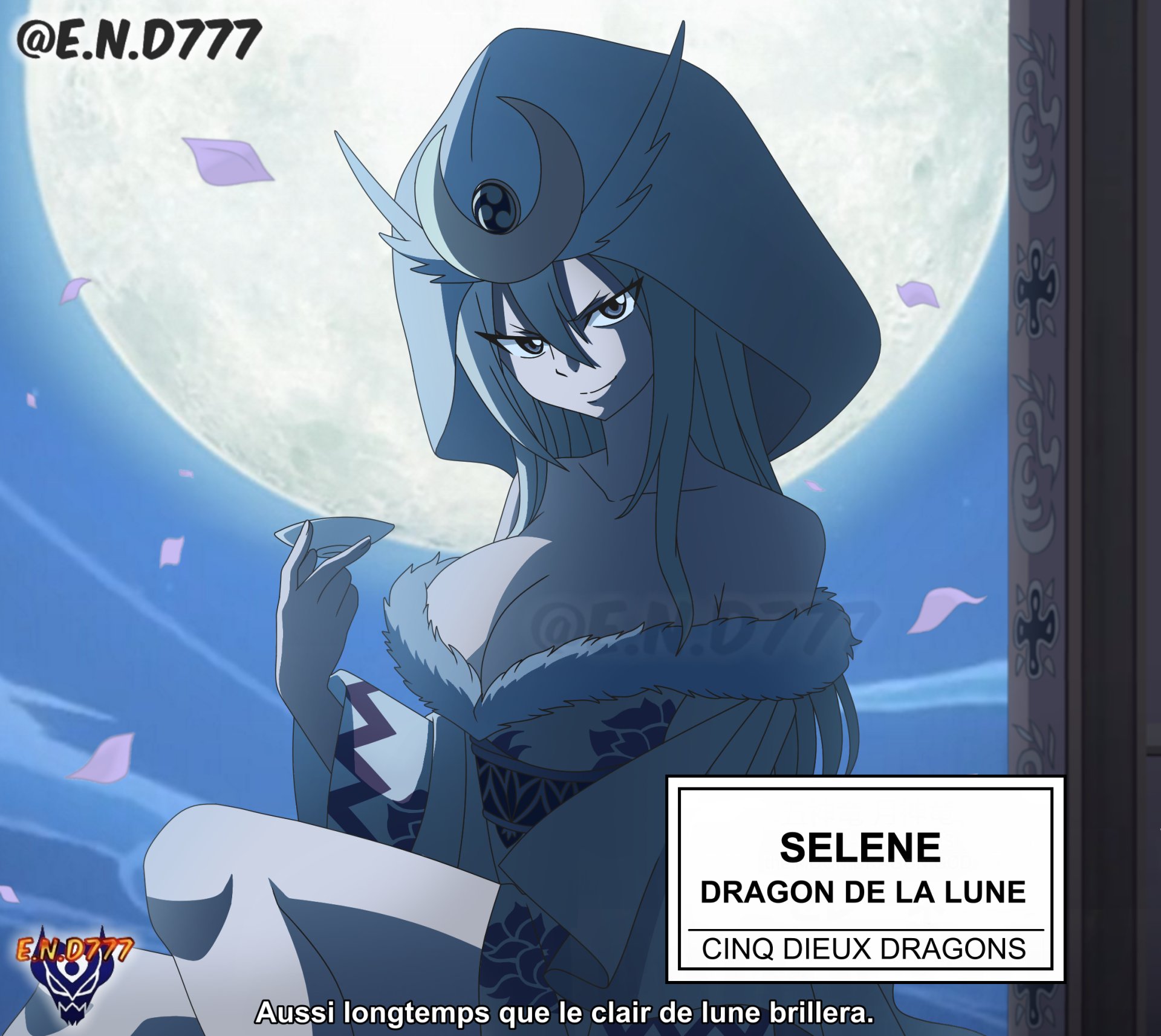 E N D777 Commissions Are Open Fairytail100yearsquest Chapitre 50 Selene Dieu Dragon De La Lune Moon Dragon God Selene Anime Style C Hiro Mashima Atsuo Ueda Colo By Me E N D777 Fairytail