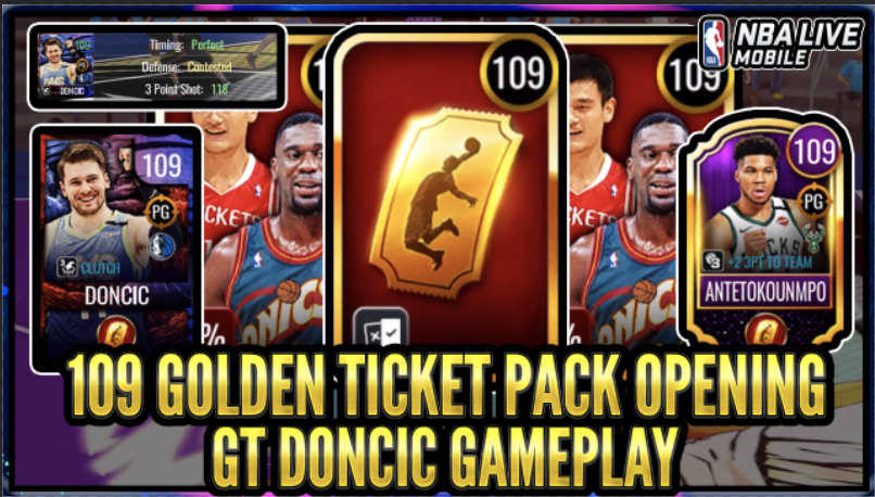 iLogicsHD's tweet photo. 118 3PT Golden Ticket PG Luka Doncic Gameplay &amp; 109 OVR GT Pack Opening | NBA Live Mobile 20 S4 GT https://t.co/PDzCbOE5Eg #NBALIVEMOBILE #NBALM @EASPORTSNBALM https://t.co/a41MH9aPK5