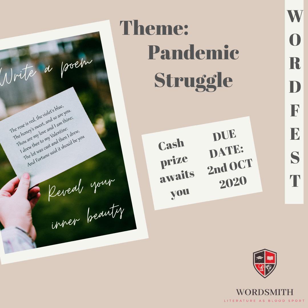 wordsmithintec's tweet photo. HELLO EVERYONE! ✨✨✨

Come and Join our new contest!

Just write a poem and you might have a chance to win cash! 💰🤩🥰 https://t.co/Jaoiyvkotr