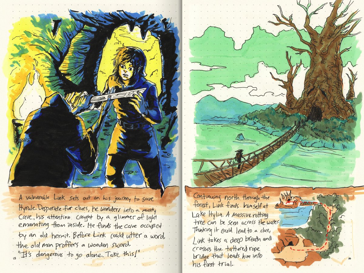 heyphilsummers's tweet photo. Let's do something special for @GifZelda's #ZeldaWeeks as today features the original Legend of Zelda. Like/Retweet &amp; make sure you're following for a chance to win a Hand-Drawn Zelda Guide! Winner chosen tonight at 10PM EST.

And enjoy the first 14 pages of the walkthrough! 1/2 https://t.co/uNysF4LkL0