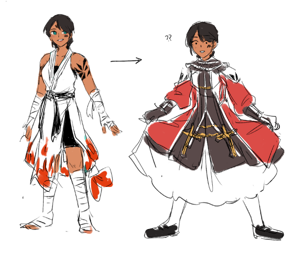 the new RO 4th job for monk branch went in an extremely different direction.. but i think it looks cute for a battle priest/cleric kinda thing