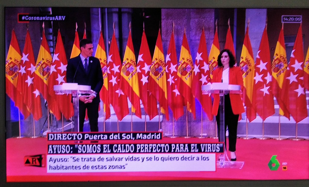 LolaypPelota's tweet photo. Tantas banderas no taparan tu incompetencia pedazo de embustera.
¡Que no hay médicos dice!
Es vergonzoso tantas mentiras juntas.
#AyusoAguadoDIMISION https://t.co/3hkJAyyUZu