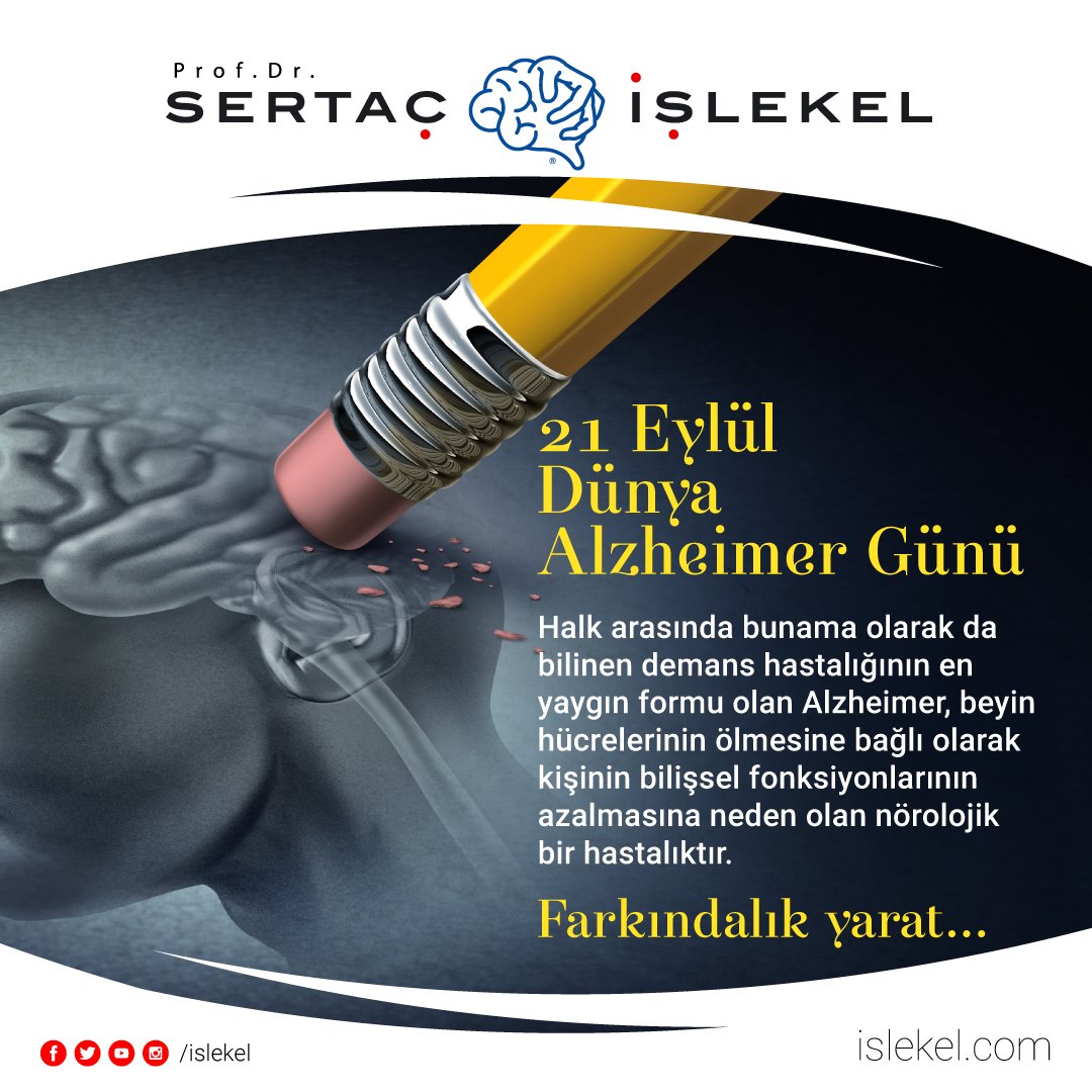 islekelsertac's tweet photo. 21 Eylül Dünya Alzheimer Günü

👉 https://t.co/DkVaKZf49p
📍 1.Kordon No:370/1 Basın Apartmanı Daire:14 Alsancak İZMİR
☎ +90 232 422 12 00

#Alzheimer #AlzheimerGünü #DünyaAlzheimerGünü https://t.co/BEY8Ru6Tv3
